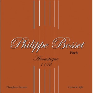 Jeu Cordes Philippe Bosset  Acoustique Phosphore-bronze custom light  11-52