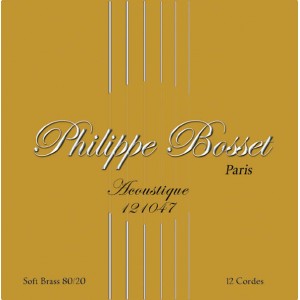 Jeu Cordes Philippe Bosset  Acoustique 80/20 12 cordes  121047